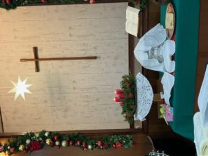 キャンドル2本点火