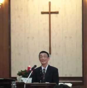 内田協力牧師宣教中