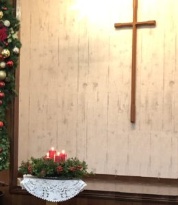 キャンドル４本と十字架