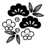 元旦のお花のアイコン